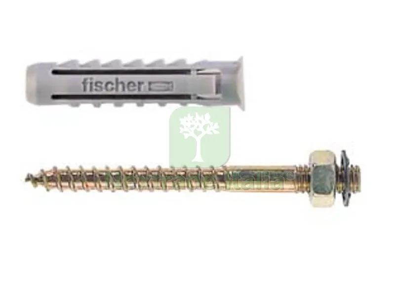 50PZ TASSELLO CON DOPPIO FILETTO SX PLUS DV - 8x40 — Tasselli e ancoraggi — rif. FERX.FER62824 50PZ TASSELLO CON DOPPIO FILETTO SX PLUS DV - 8x40 — Tasselli e ancoraggi — rif. FERX.FER62824