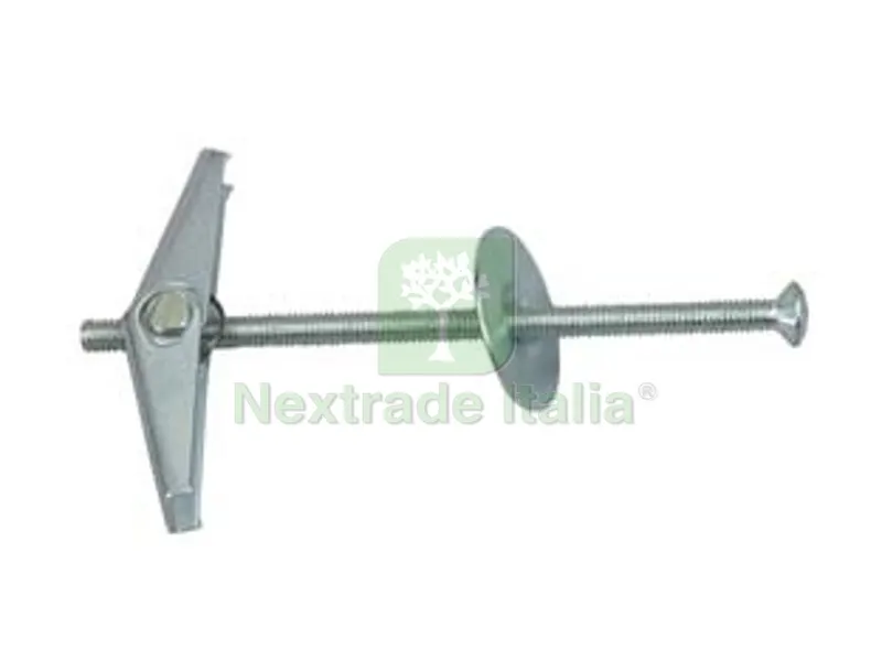 100PZ TASSELLO A FARFALLA CON VITE IN ACCIAIO ZINCATO - ? mm.5 — Tasselli e ancoraggi — rif. FERX.FER376