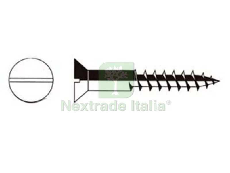 200PZ VITI PER LEGNO TESTA SVASATA PIANA - ? mm.6x60 ferro ottonato — Viti — rif. FERX.FER35286 200PZ VITI PER LEGNO TESTA SVASATA PIANA - ? mm.6x60 ferro ottonato — Viti — rif. FERX.FER35286