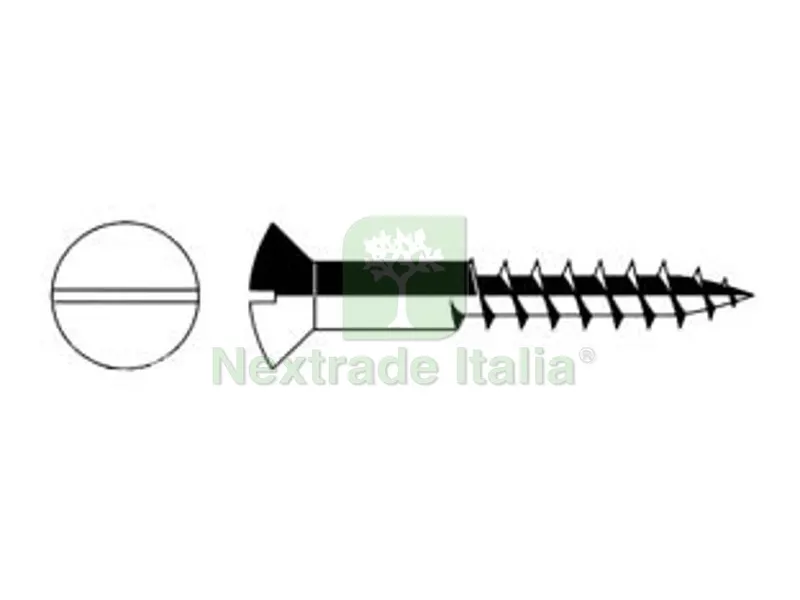 200PZ VITI PER LEGNO TESTA GOCCIA DI SEGO - ? mm.3x35 ferro bronzato — Viti — rif. FERX.FER37488
