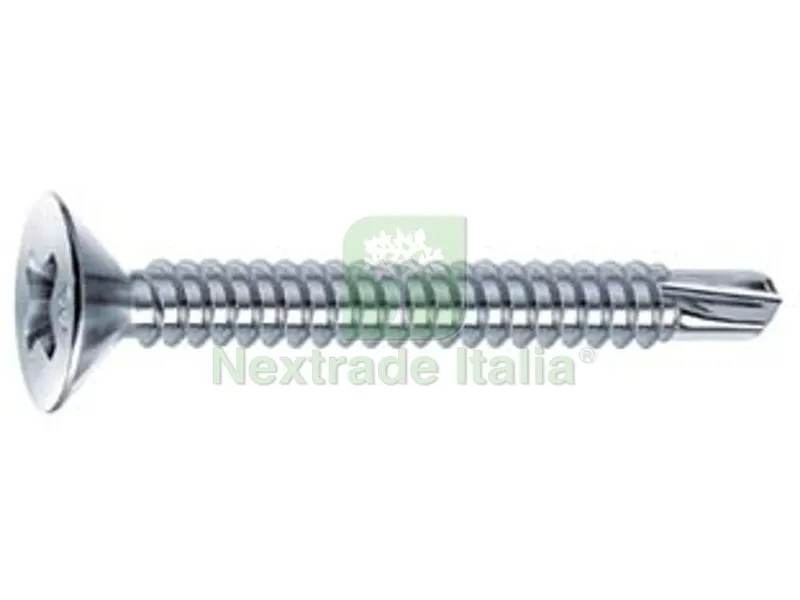 500PZ Viti Autoperforanti Testa Svasata Piana Acciaio Zincato Bianco - ? mm.4,2x19 — Viti — rif. FERX.FER86523 500PZ Viti Autoperforanti Testa Svasata Piana Acciaio Zincato Bianco - ? mm.4,2x19 — Viti — rif. FERX.FER86523