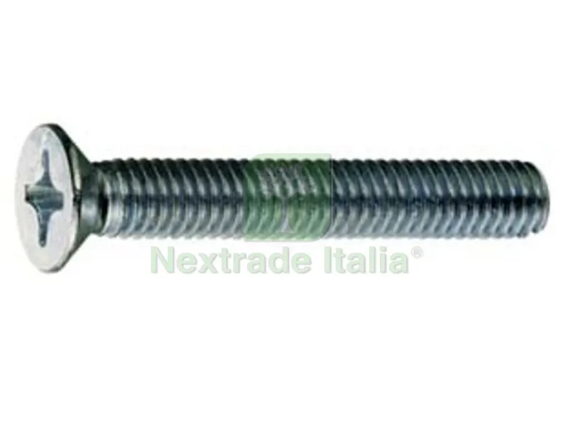 200PZ VITI PER METALLO 4.8 TESTA SVASATA PIANA - ? mm.6x60 — Viti — rif. FERX.FER40709 200PZ VITI PER METALLO 4.8 TESTA SVASATA PIANA - ? mm.6x60 — Viti — rif. FERX.FER40709