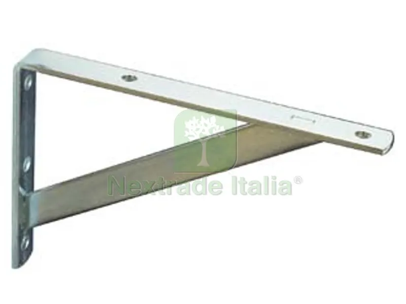 20PZ MENSOLE CON SAETTA IN FERRO ZINCATO - mm.150X15X100h. — Arredo — rif. FERX.FER4985
