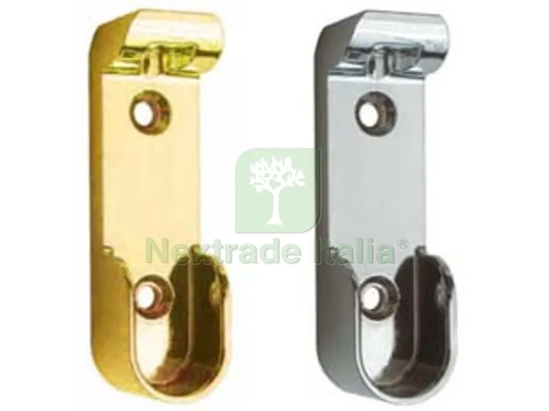 25PZ Reggitubo Laterale Ovale per Armadio in zama nichelata — Arredo — rif. FERX.FER94160