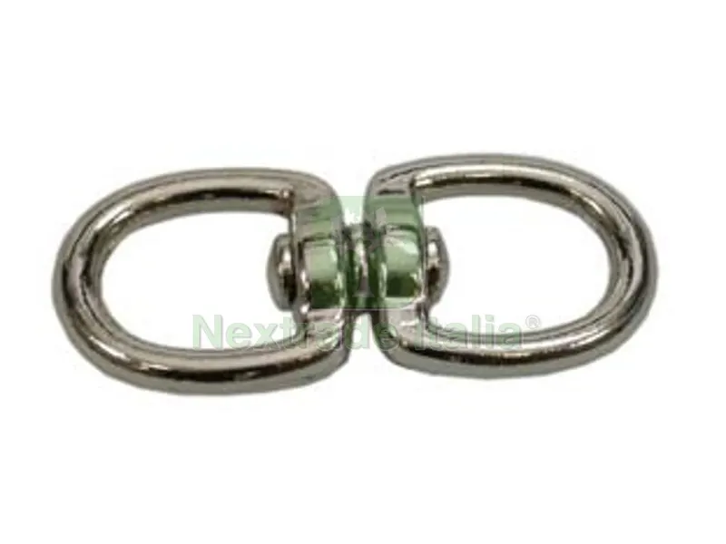 10PZ Givolari AD Anello Doppio Occhio in Acciaio Cromato - mm.65 3/4" — Ferramenta per legno e mobili — rif. FERX.FER38867