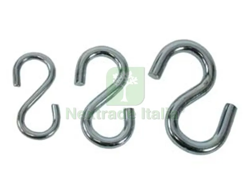 200PZ Ganci AD "S" per Catene in Acciaio Zincato - n?18 ? mm.3,5x40 — Casalinghi e organizzazione — rif. FERX.FER4350