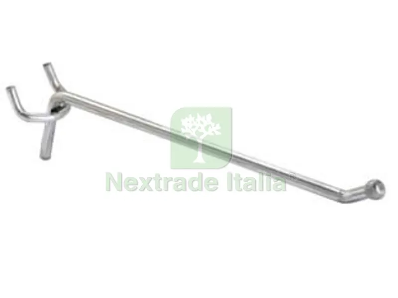 100PZ GANCIO 1 FILO PER PANNELLI FORATI CON PUNTA ANTINFORTUNISTICA - ? mm.3,8x3,8x60 l. — Punte, frese e dischi — rif. FERX.FER341998