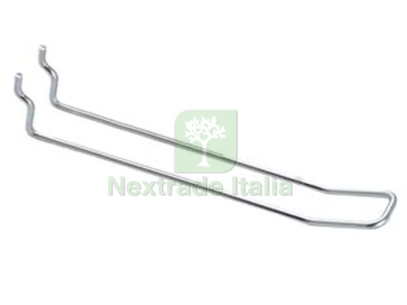 50PZ Ganci a 2 Fili Semplici per Pannelli Forati - ? mm.3,8x250 l. — Casalinghi e organizzazione — rif. FERX.FER323369