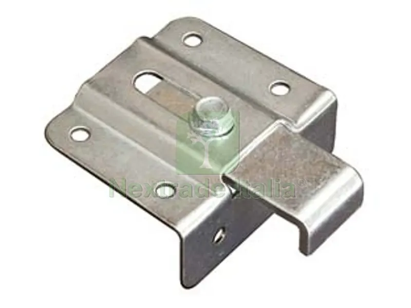 100PZ Attaccaglie Regolabili per Barra Appendipensili - mm.45x55 — Ferramenta per legno e mobili — rif. FERX.FER17985