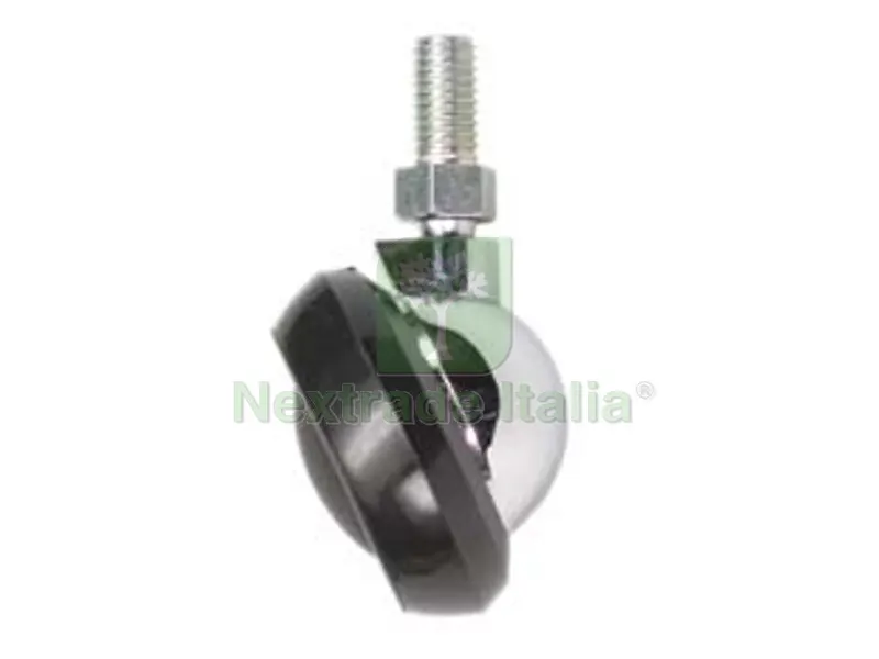 4PZ Ruote Mezza Sfera con Perno - ? mm.42 perno ? mm.8x15 — Ferramenta per legno e mobili — rif. FERX.FER6804