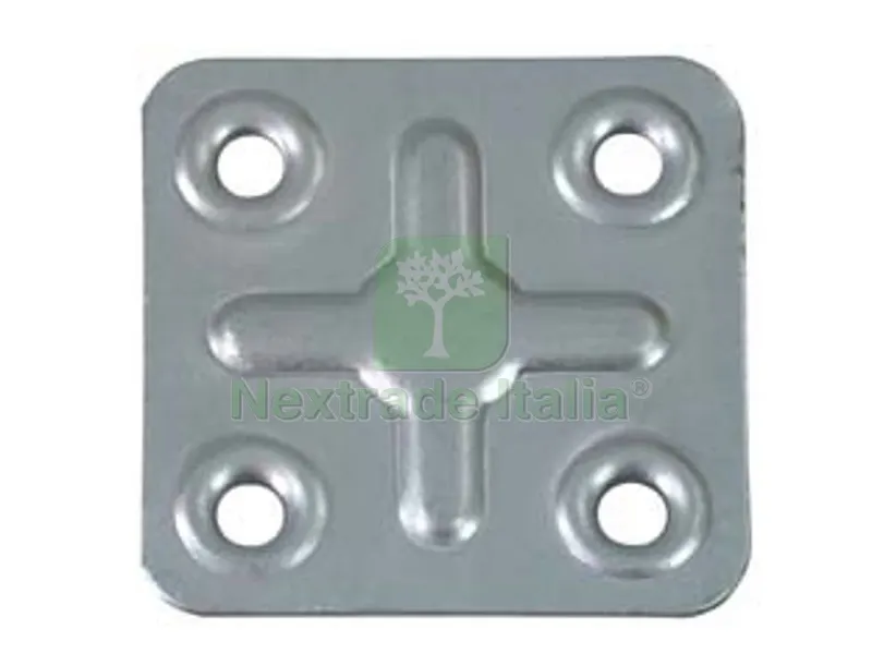 200PZ PIASTRA DI GIUNZIONE 4 FORI - mm.40x40 — Piastre e angolari — rif. FERX.FER7962