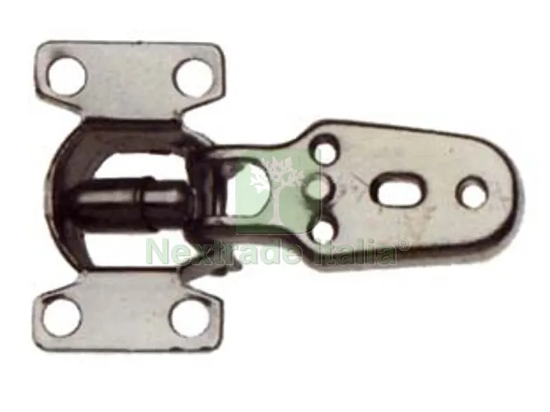24PZ CERNIERE CON PIASTRINA E VITE REGOLABILI - collo piano foro ? mm.35 — Piastre e angolari — rif. FERX.FER7917
