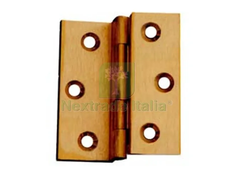 24PZ CERNIERE OTTONE FRESATE DOPPIE ZANCATE - mm.60x50 — Cerniere e cardini — rif. FERX.FER7337 24PZ CERNIERE OTTONE FRESATE DOPPIE ZANCATE - mm.60x50 — Cerniere e cardini — rif. FERX.FER7337