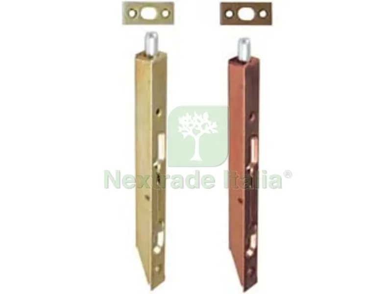 12PZ CATENACCIO VERTICALE A LEVA FRONTALE DA INCASSO - mm.150x15 acciaio bronzato — Lucchetti e catene — rif. FERX.FER44967 12PZ CATENACCIO VERTICALE A LEVA FRONTALE DA INCASSO - mm.150x15 acciaio bronzato — Lucchetti e catene — rif. FERX.FER44967
