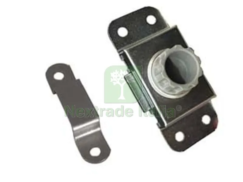 12PZ Targettes con Incontro in Acciaio Zincato - mm.25x67h. — Ferramenta porte e finestre — rif. FERX.FER9652