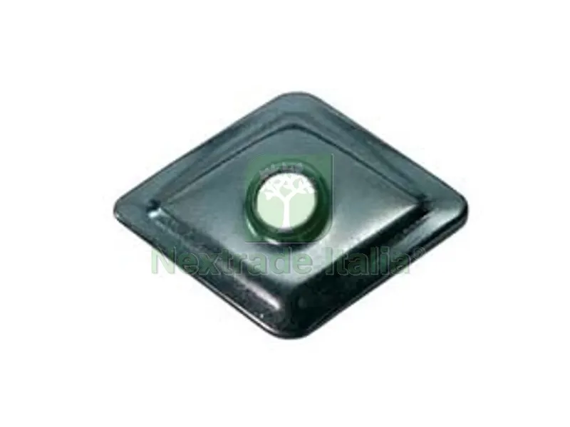 200PZ RONDELLA A ROMBO IN FERRO ZINCATO - mm.27x27 — Bulloni, dadi e rondelle — rif. FERX.FER772 200PZ RONDELLA A ROMBO IN FERRO ZINCATO - mm.27x27 — Bulloni, dadi e rondelle — rif. FERX.FER772