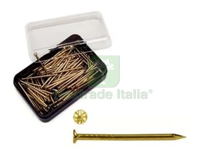15SCATOLE Chiodini per Ganci - ? mm.1,3x23, in conf.100 pz. — Chiodi e graffe — rif. FERX.FER1724