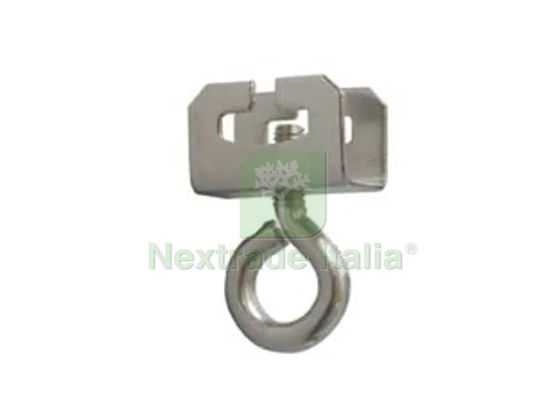 250PZ Arresti con Occhiolo per Tende in Ferro Nichelato — Minuteria metallica — rif. FERX.FER3216