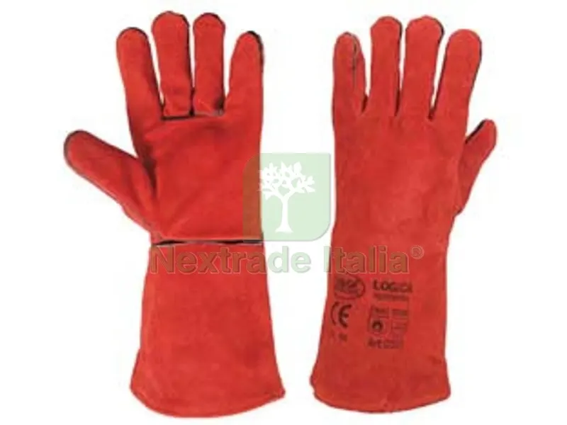 10PAIA GUANTO SALDATORE CROSTA BOVINO ROSSO - tg.10 — Guanti da lavoro — rif. FERX.FER3285 10PAIA GUANTO SALDATORE CROSTA BOVINO ROSSO - tg.10 — Guanti da lavoro — rif. FERX.FER3285