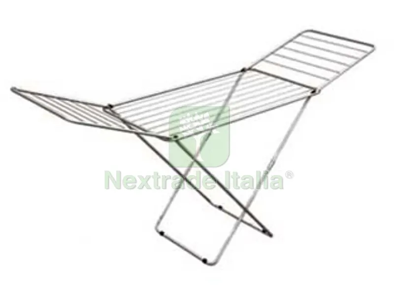 STENDIBIANCHERIA "JOLLY" IN ACCIAIO VERNICIATO MT.18 - cm.180x55x96h. — Stendibiancheria e bucato — rif. FERX.FER3865