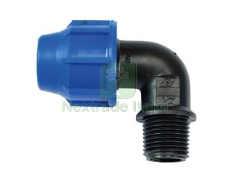 20PZ RACCORDO A COMPRESSIONE GOMITO 90? MASCHIO PN16 - ? mm.16x M 1/2" — Tubi e raccordi — rif. FERX.FER129213