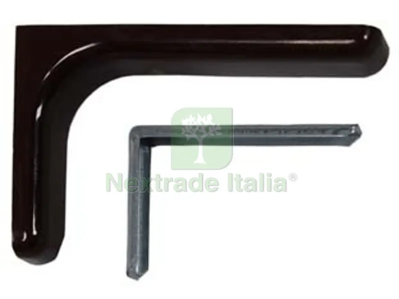 2PZ Reggimensole per Arredamento Nere - mm.180, spessore mm.14 — Arredo — rif. FERX.FER5265