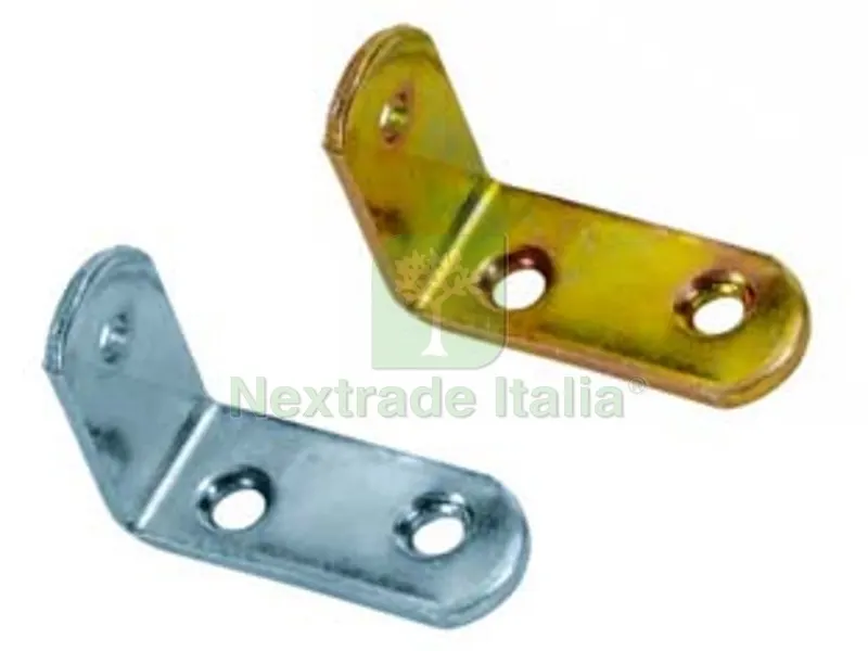 100PZ Mensolina Reggipiani a Squadra - mm.20x30 acciaio tropicalizzato — Casalinghi e organizzazione — rif. FERX.FER5814
