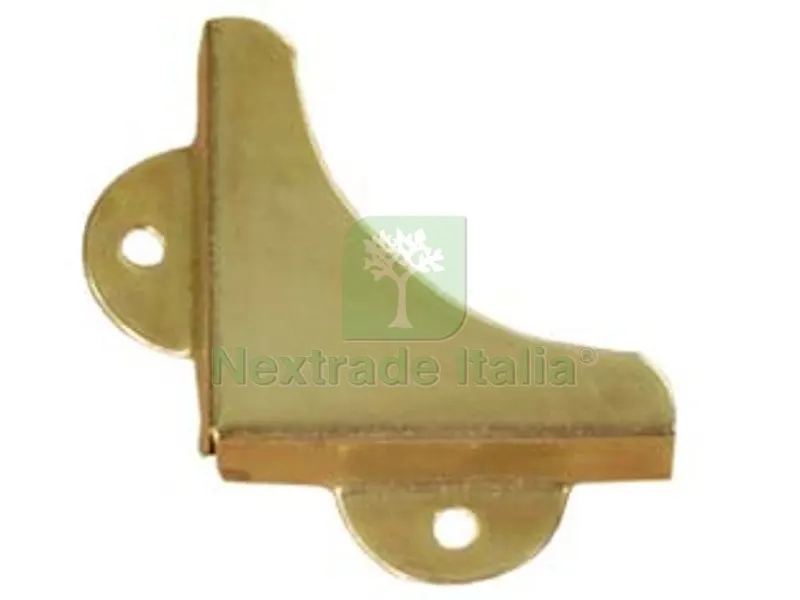 100PZ ANGOLI PER CRISTALLI mm.32x32x8 grande in acciaio ottonato — Pannelli e tavole in legno — rif. FERX.FER6637