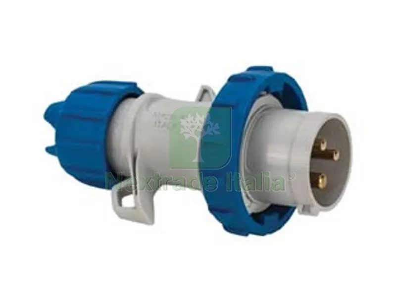 Spina Industriale Volante Blu 2P+T 16A IP67 — Interruttori e prese — rif. FERX.FER6811