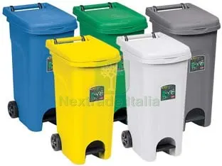 Bidone "urban Eco System" con Pedale LT.80 cm.51x40x79,5h. giallo — Casalinghi e organizzazione — rif. FERX.FER7184