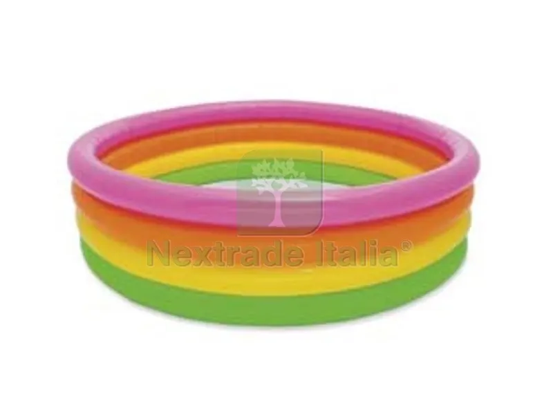 piscina gonfiabile tonda 4 anelli +3 anni - ? cm.168x46h. - peso kg.2,6 (56441) — Gonfiabili e galleggianti — rif. FERX.FER7665