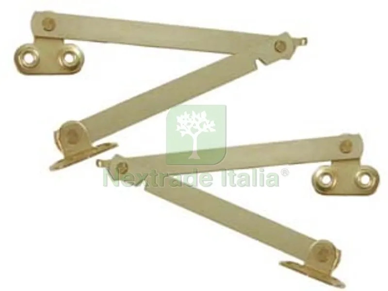 8PZ ASTA SNODATA CON FERMO cm.25 DX acciaio tropicalizzato piatto da mm.10 tipo leggero — Casalinghi e organizzazione — rif. FERX.FER7832 8PZ ASTA SNODATA CON FERMO cm.25 DX acciaio tropicalizzato piatto da mm.10 tipo leggero — Casalinghi e organizzazione — rif. FERX.FER7832