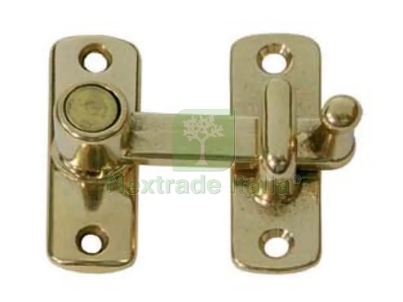 5PZ Tavellini a Scatto Liscio con Incontro in Ottone Lucido - incontro mm.30h. — Ferramenta porte e finestre — rif. FERX.FER227384