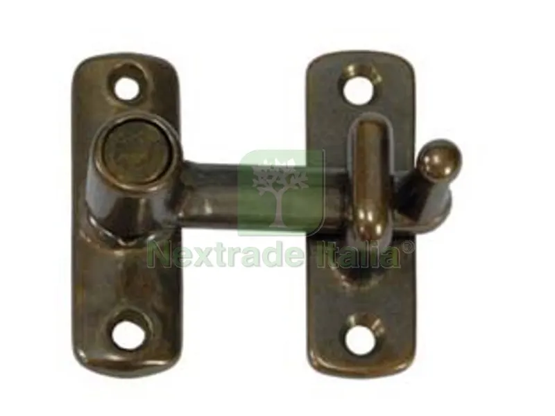10PZ Tavellini a Scatto Liscio con Incontro in Ottone Bronzato - incontro mm.5h. — Ferramenta porte e finestre — rif. FERX.FER9706