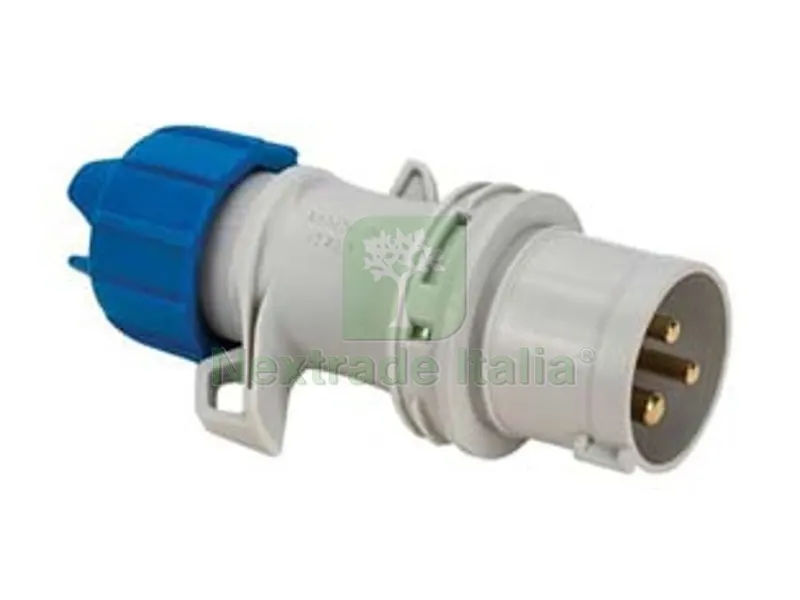 2PZ SPINA INDUSTRIALE VOLANTE ARGO BLU 2P+T 16A IP54 — Interruttori e prese — rif. FERX.FER12171