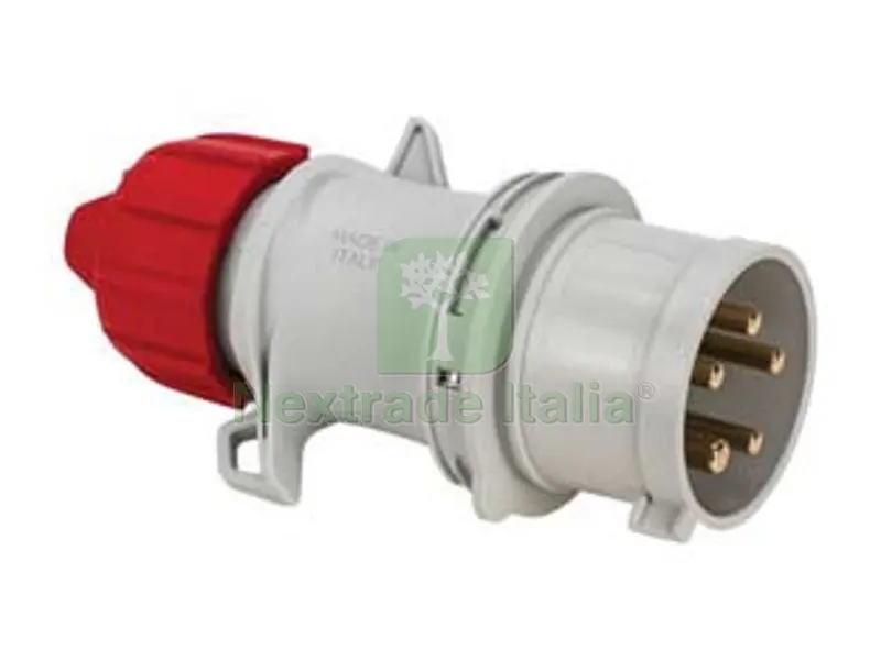 2PZ Spina Industriale Volante Argo Rossa 3P+N+T 16A IP54 — Interruttori e prese — rif. FERX.FER12188