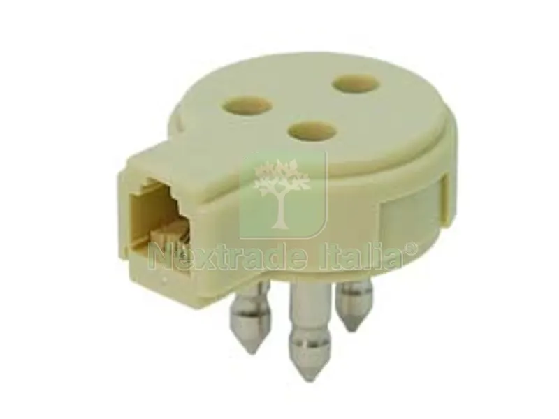5PZ Spina Telefonica Duplicatore Tripolare con Presa Plug 6/2 — Interruttori e prese — rif. FERX.FER12355