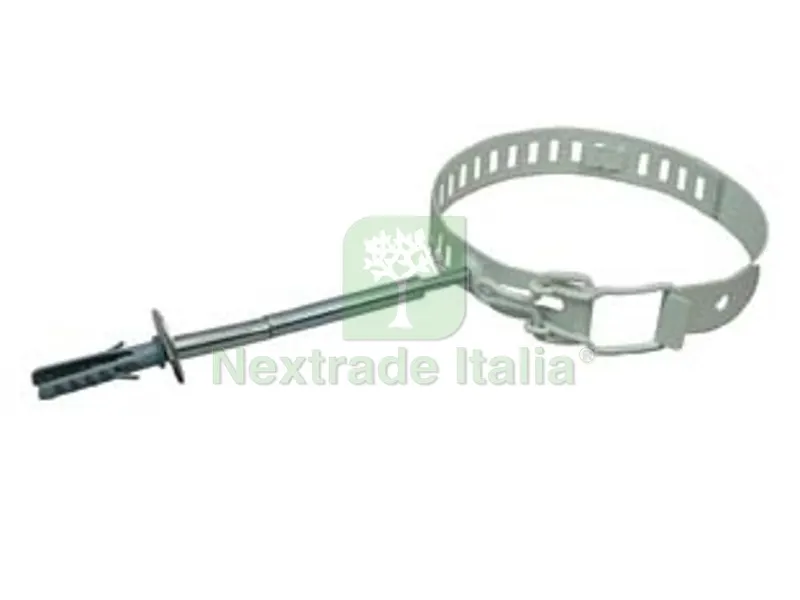 10PZ Collari Fermatubo per Stufe Smaltato Bianco - ? cm.10/15 regolabile, con tassello ? mm.8x40 — Tasselli e ancoraggi — rif. FERX.FER272452 10PZ Collari Fermatubo per Stufe Smaltato Bianco - ? cm.10/15 regolabile, con tassello ? mm.8x40 — Tasselli e ancoraggi — rif. FERX.FER272452