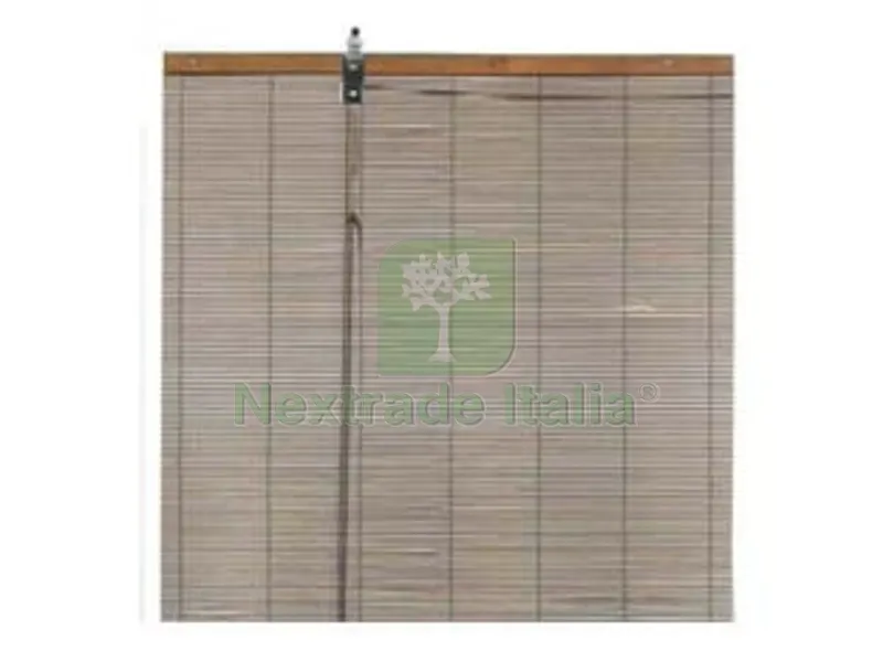 TAPPARELLA TENDA CON TIRO IN MIDOLLINO MARRONE - cm.150x300h. — Tende e zanzariere — rif. FERX.FER16186 TAPPARELLA TENDA CON TIRO IN MIDOLLINO MARRONE - cm.150x300h. — Tende e zanzariere — rif. FERX.FER16186