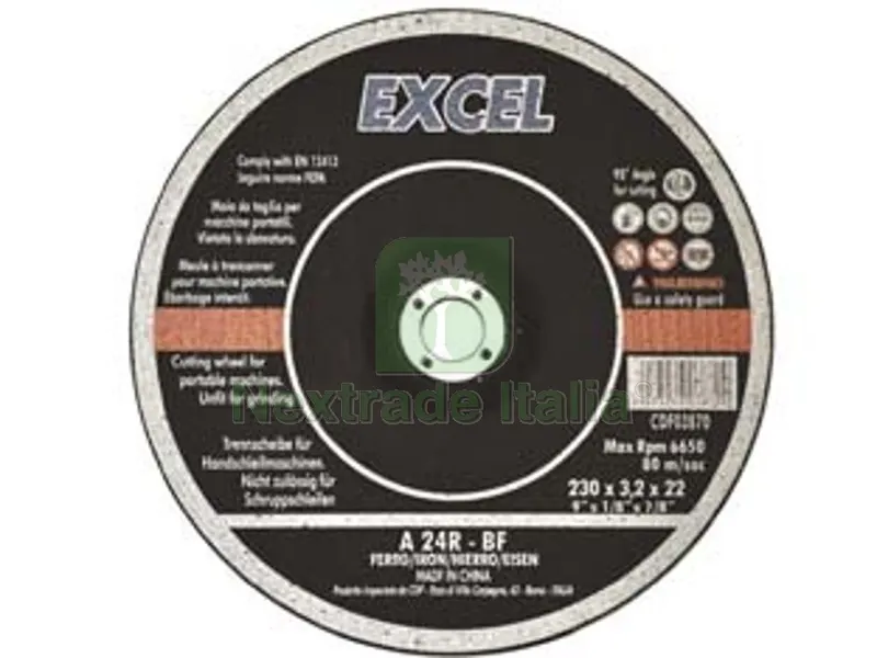 25PZ DISCHI DA TAGLIO E DA SGROSSO CENTRO DEPRESSO PER FERRO ? MM.230 - ? mm.230x6,4 foro 22,2 da sgrosso per ferro — Punte, frese e dischi — rif. FERX.FER154970 25PZ DISCHI DA TAGLIO E DA SGROSSO CENTRO DEPRESSO PER FERRO ? MM.230 - ? mm.230x6,4 foro 22,2 da sgrosso per ferro — Punte, frese e dischi — rif. FERX.FER154970
