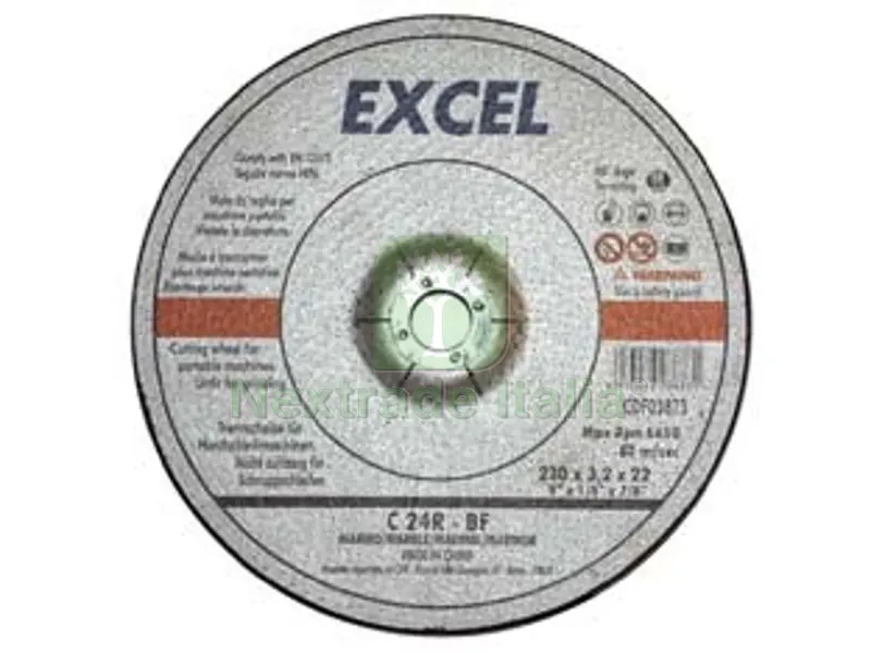 50PZ DISCHI DA TAGLIO CENTRO DEPRESSO PER MARMO ? MM.230 - ? mm.230x3,3 foro 22,2 da taglio per marmo — Punte, frese e dischi — rif. FERX.FER18210 50PZ DISCHI DA TAGLIO CENTRO DEPRESSO PER MARMO ? MM.230 - ? mm.230x3,3 foro 22,2 da taglio per marmo — Punte, frese e dischi — rif. FERX.FER18210