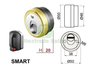 DEFENDER MAGNETICO SMART MR500 OTTONATO LUCIDO — Serrature e cilindri — rif. FERX.FER19262 DEFENDER MAGNETICO SMART MR500 OTTONATO LUCIDO — Serrature e cilindri — rif. FERX.FER19262