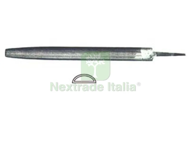 6PZ Lime Mezze Tonde con Manico in Plastica - 6" mm.150 taglio bastardo — Lime e raspe — rif. FERX.FER19491