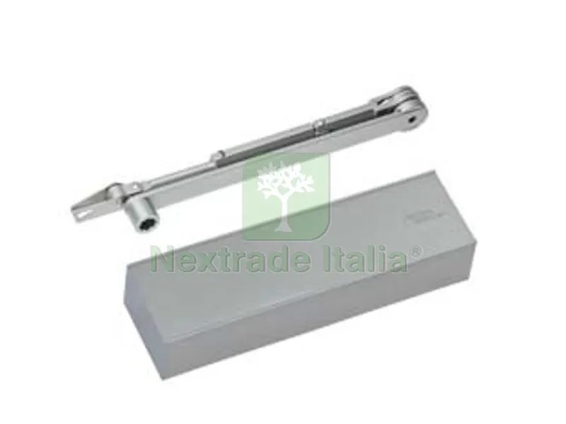CHIUDIPORTA AEREO SERIE TS 72 argento (22232101+22002501) — Ferramenta porte e finestre — rif. FERX.FER19606 CHIUDIPORTA AEREO SERIE TS 72 argento (22232101+22002501) — Ferramenta porte e finestre — rif. FERX.FER19606