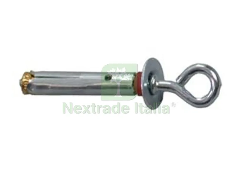 200PZ Minitassello con Occhiolo Chiuso in Acciaio Zincato - ? mm.6, filetto ? mm.3 — Tasselli e ancoraggi — rif. FERX.FER19897