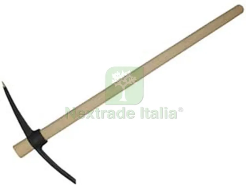 Piccone in Acciaio Verniciato con Manico in Faggio - gr.1500 - manico in legno cm.100 — Manici e impugnature di ricambio — rif. FERX.FER20855 Piccone in Acciaio Verniciato con Manico in Faggio - gr.1500 - manico in legno cm.100 — Manici e impugnature di ricambio — rif. FERX.FER20855