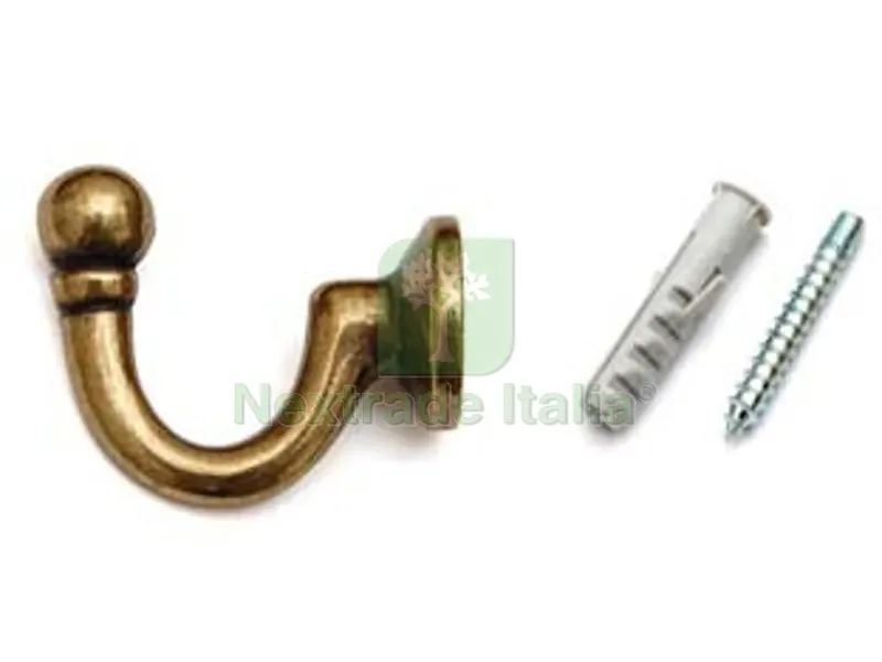 30PZ Ganci Raccoglitenda Grandi Bronzo - mm.37 — Ferramenta per legno e mobili — rif. FERX.FER23450