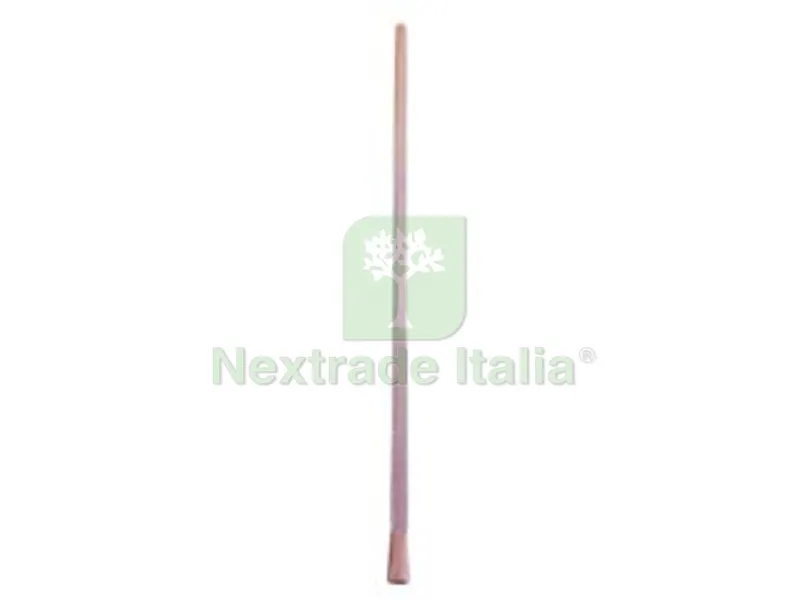 10PZ Manici in Legno per Zappa Media Occhio Tondo - ? mm.35x cm.140h. (014A) — Attrezzi da giardino — rif. FERX.FER23672