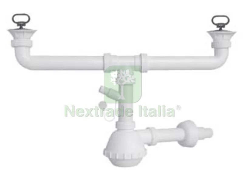 SIFONE MOPLEN A FIASCO 2 VIE CON SCARICO E PILETTE - 1"1/2 per lavello ceramica — Sanitari e ceramiche — rif. FERX.FER24983 SIFONE MOPLEN A FIASCO 2 VIE CON SCARICO E PILETTE - 1"1/2 per lavello ceramica — Sanitari e ceramiche — rif. FERX.FER24983