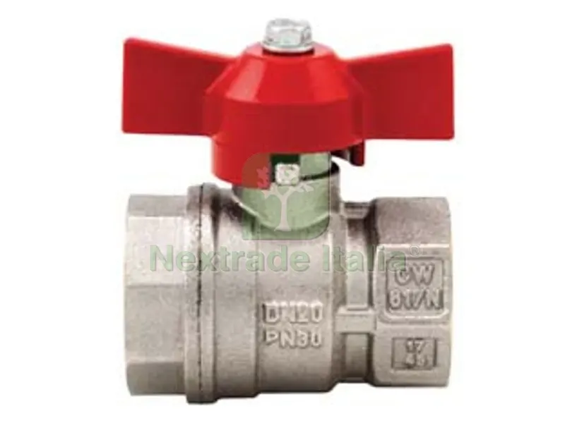 15PZ Valvola a Sfera F/F con Maniglia a Farfalla "vienna" ART.118 - FF 1/2" - pressione esercizio 30 bar — Maniglie e pomelli — rif. FERX.FER25904